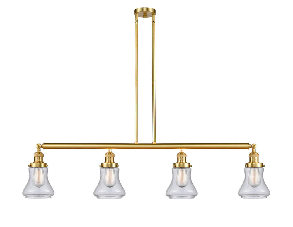 Bellmont - 4 Light - 51 inch - Satin Gold - Stem Hung - Island Light