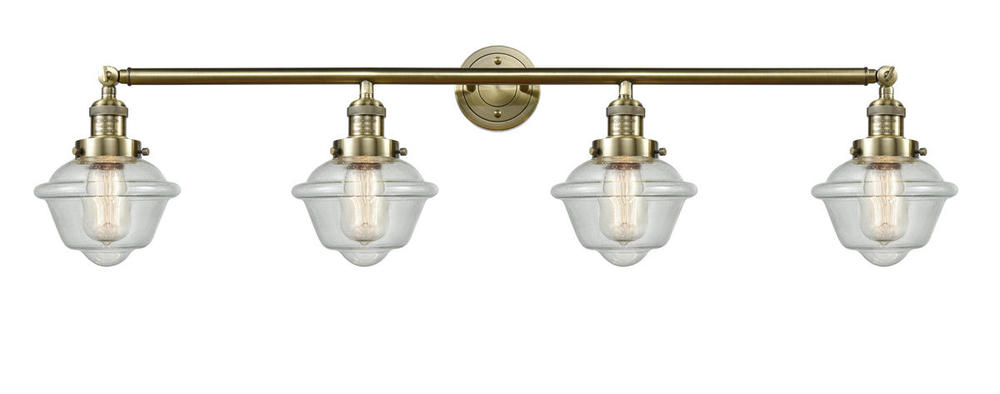 Oxford - 4 Light - 46 inch - Antique Brass - Bath Vanity Light