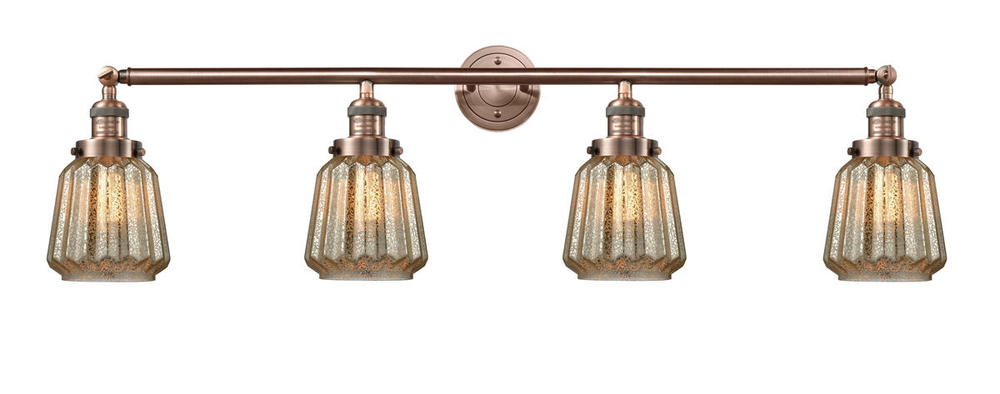 Chatham - 4 Light - 42 inch - Antique Copper - Bath Vanity Light