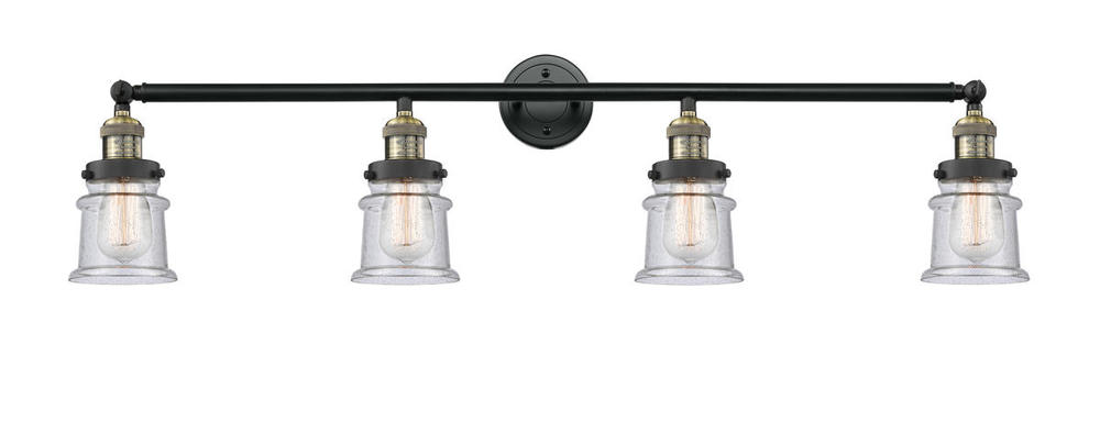 Canton - 4 Light - 42 inch - Black Antique Brass - Bath Vanity Light