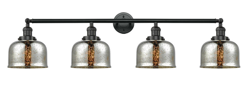 Bell - 4 Light - 45 inch - Matte Black - Bath Vanity Light