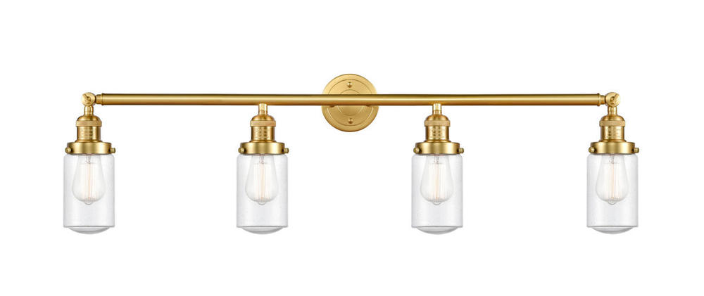 Dover - 4 Light - 43 inch - Satin Gold - Bath Vanity Light