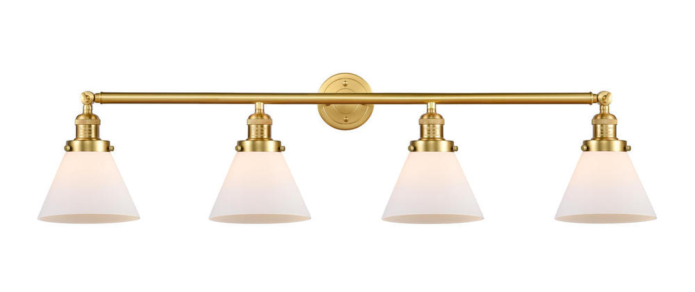 Cone - 4 Light - 44 inch - Satin Gold - Bath Vanity Light