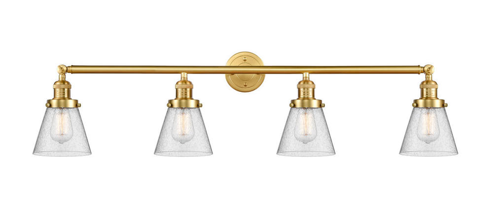 Cone - 4 Light - 42 inch - Satin Gold - Bath Vanity Light