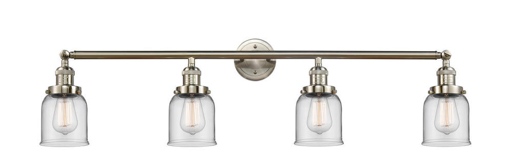 Bell - 4 Light - 42 inch - Brushed Satin Nickel - Bath Vanity Light