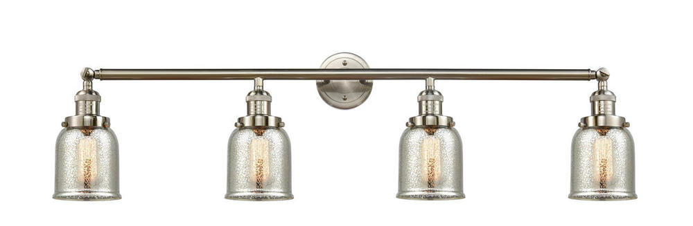 Bell - 4 Light - 43 inch - Brushed Satin Nickel - Bath Vanity Light