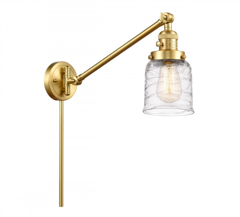 Bell - 1 Light - 8 inch - Satin Gold - Swing Arm