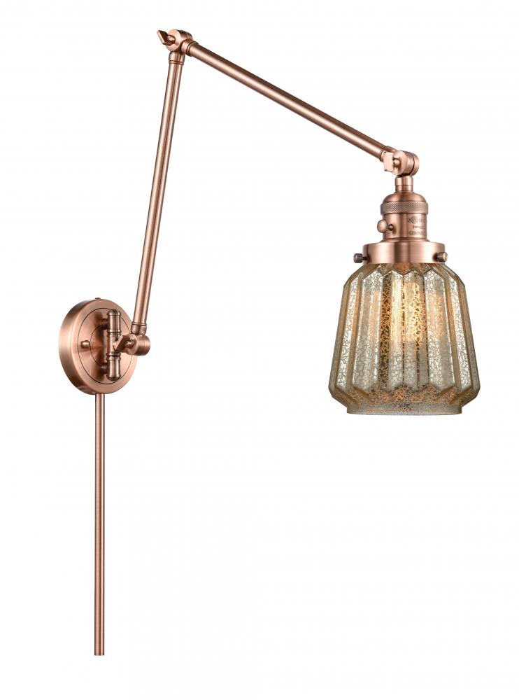 Chatham - 1 Light - 8 inch - Antique Copper - Swing Arm