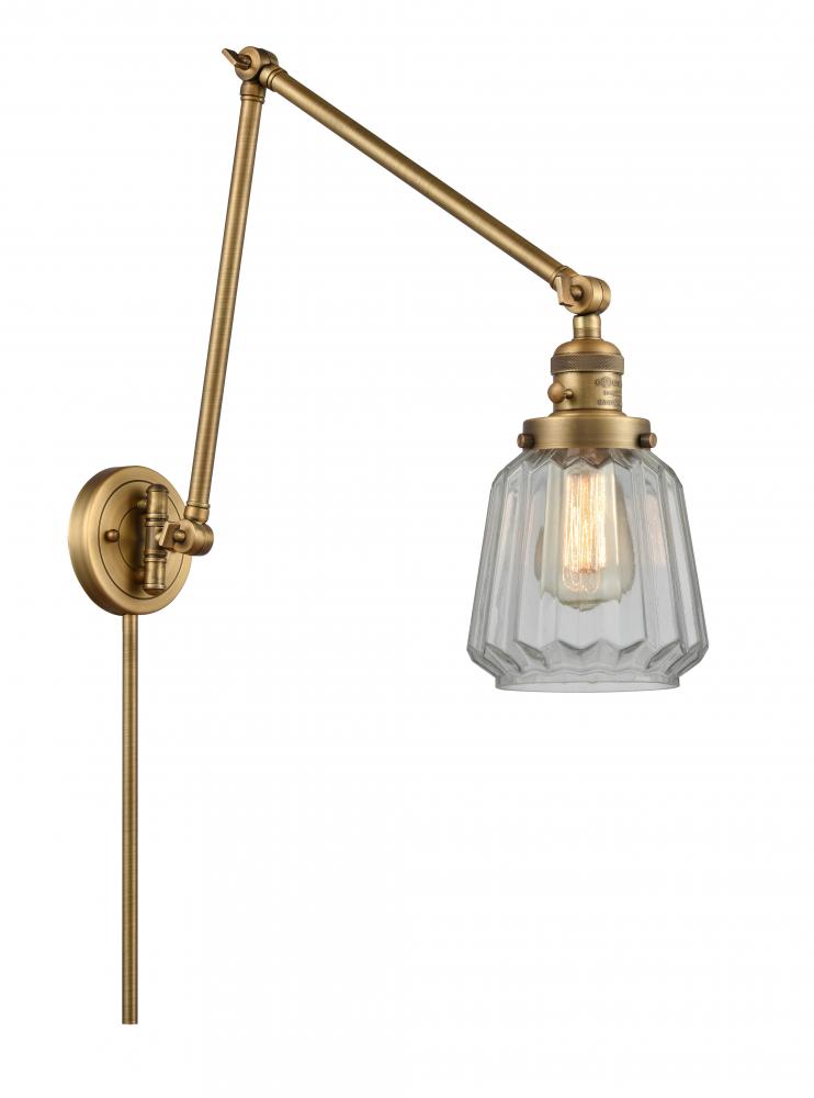 Chatham - 1 Light - 8 inch - Brushed Brass - Swing Arm