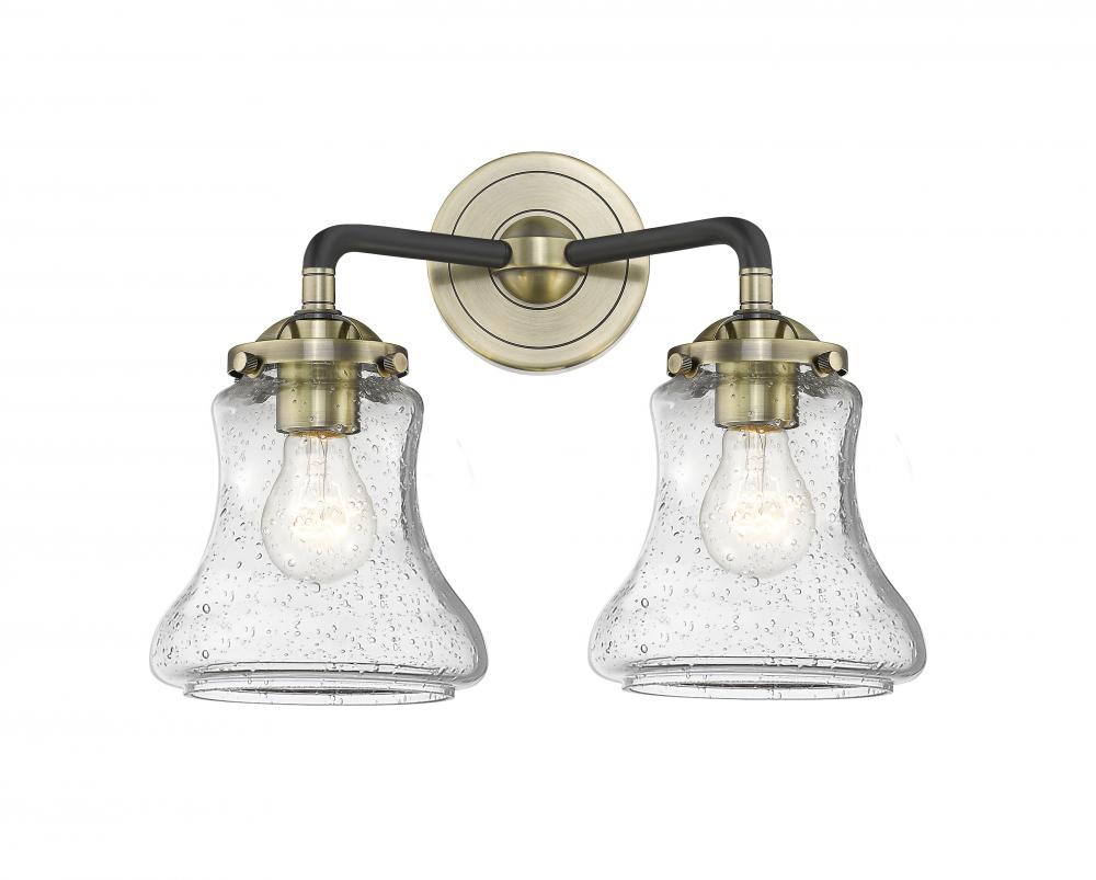 Bellmont - 2 Light - 14 inch - Black Antique Brass - Bath Vanity Light