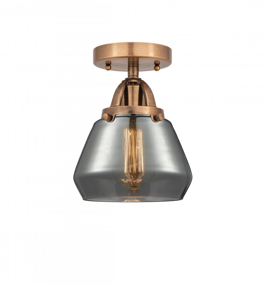 Fulton - 1 Light - 7 inch - Antique Copper - Semi-Flush Mount