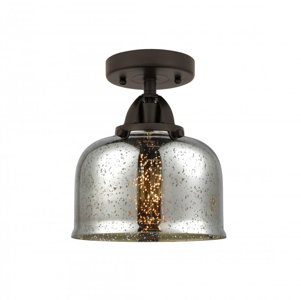 Bell - 1 Light - 8 inch - Oil Rubbed Bronze - Semi-Flush Mount