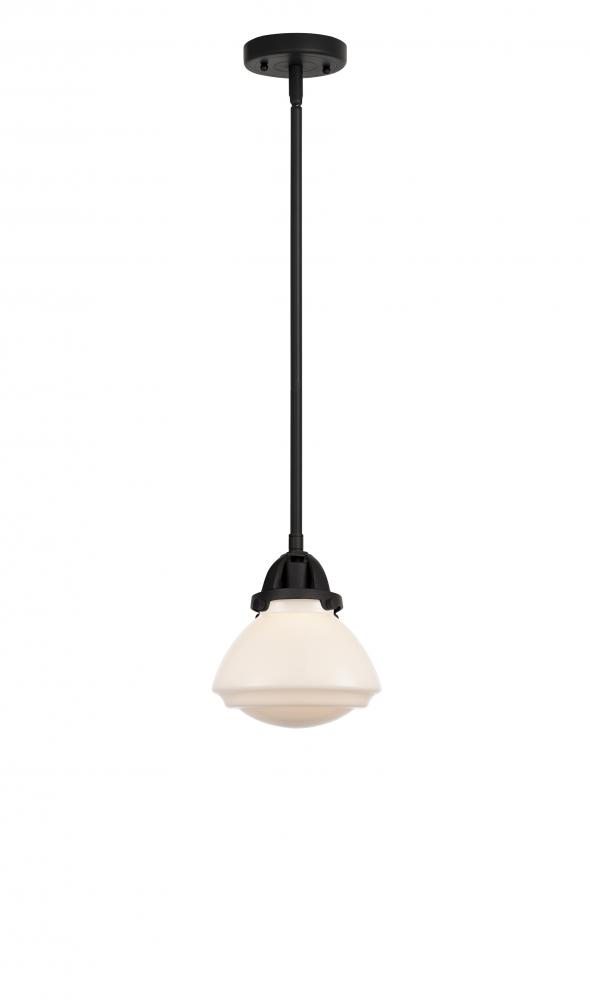 Olean - 1 Light - 7 inch - Matte Black - Cord hung - Mini Pendant