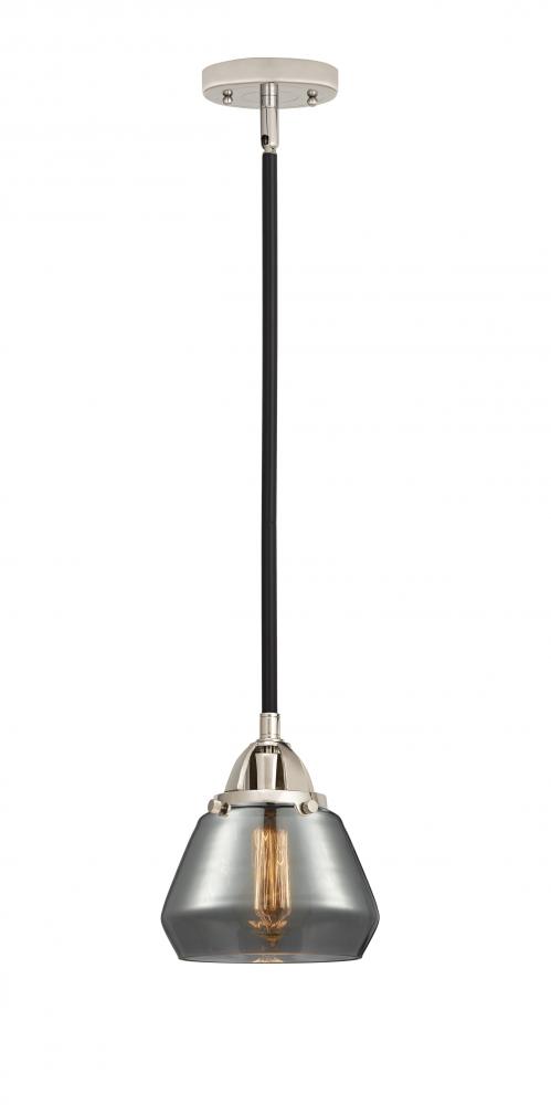 Fulton - 1 Light - 7 inch - Black Polished Nickel - Cord hung - Mini Pendant