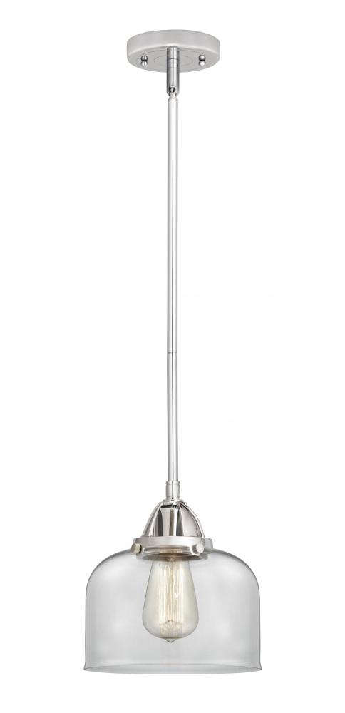 Bell - 1 Light - 8 inch - Polished Chrome - Cord hung - Mini Pendant