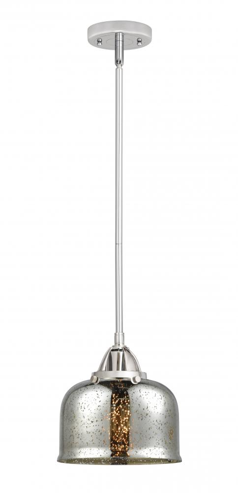 Bell - 1 Light - 8 inch - Polished Chrome - Cord hung - Mini Pendant