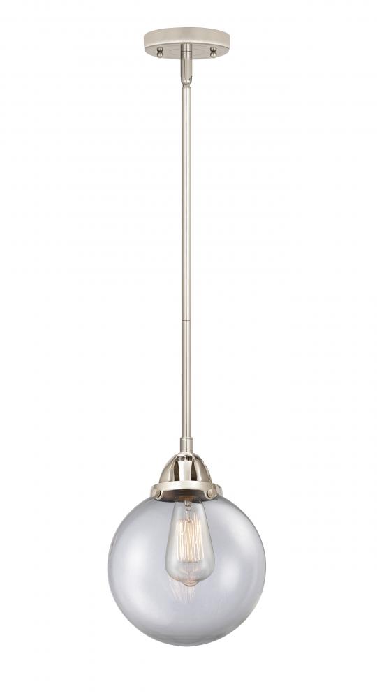 Beacon - 1 Light - 8 inch - Polished Nickel - Cord hung - Mini Pendant