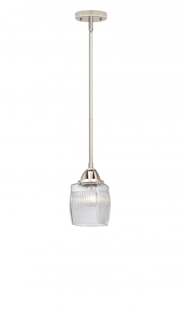 Colton - 1 Light - 6 inch - Polished Nickel - Cord hung - Mini Pendant