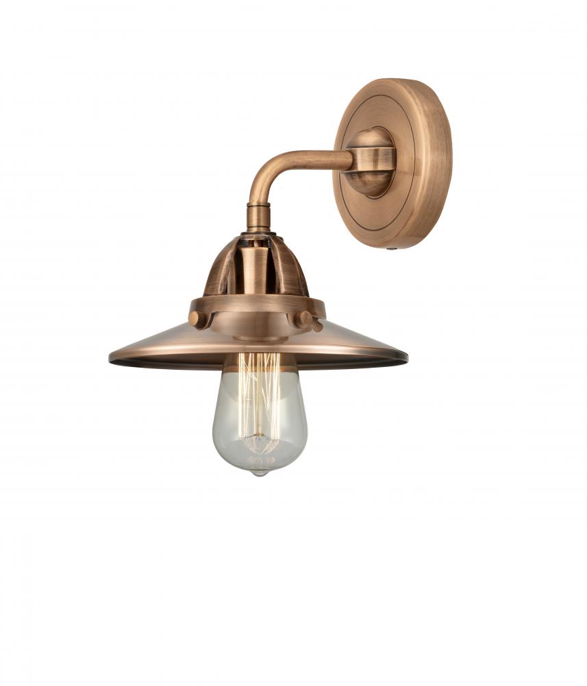 Railroad - 1 Light - 8 inch - Antique Copper - Sconce