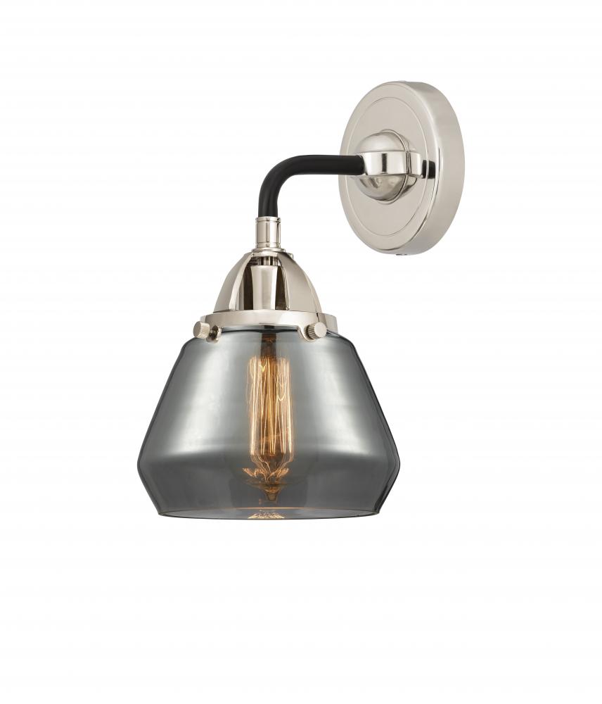 Fulton - 1 Light - 7 inch - Black Polished Nickel - Sconce