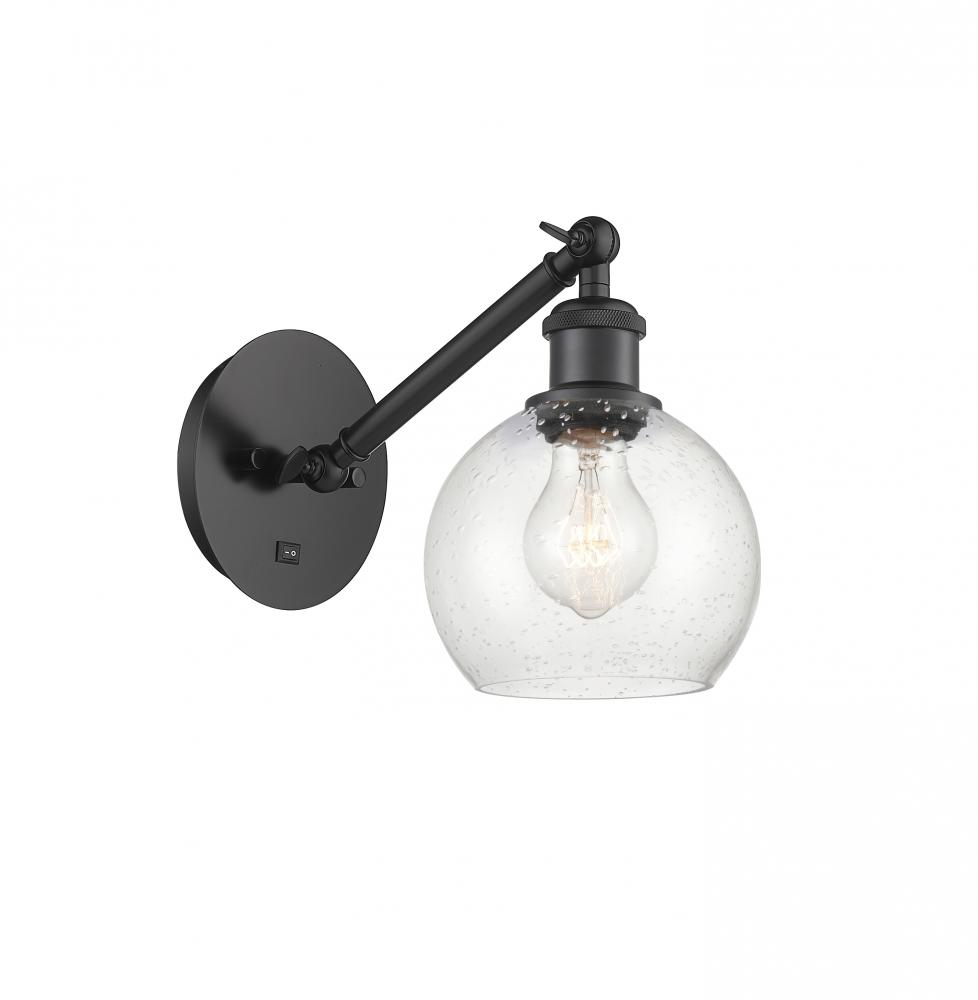 Athens - 1 Light - 6 inch - Matte Black - Sconce