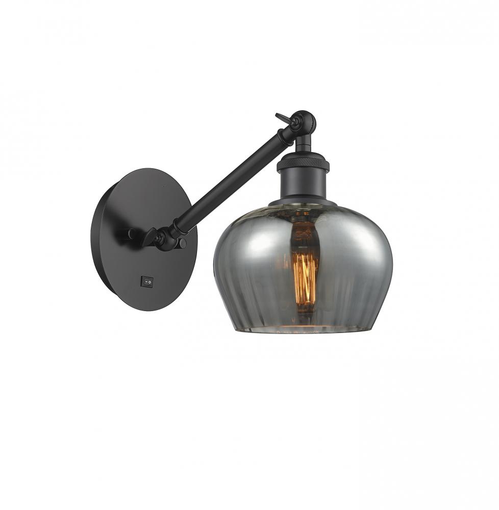 Fenton - 1 Light - 7 inch - Matte Black - Sconce