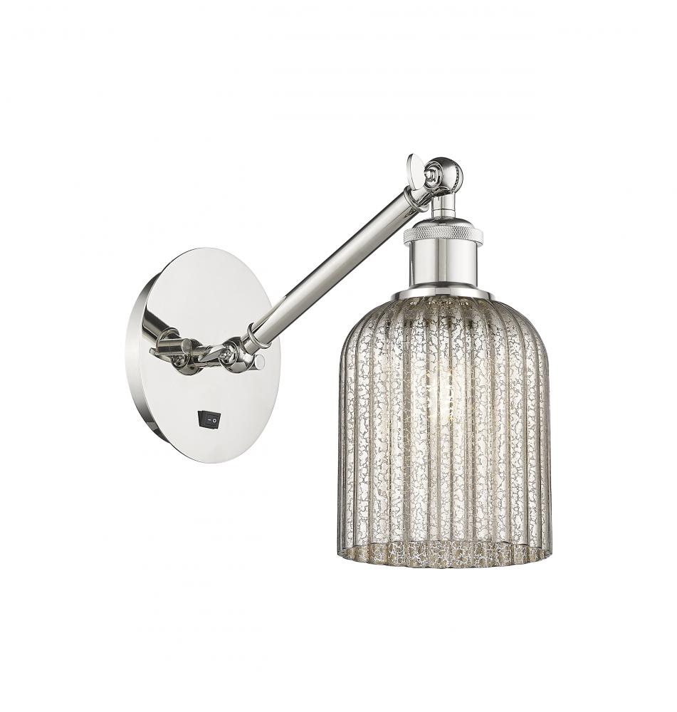 Bridal Veil - 1 Light - 5 inch - Polished Nickel - Sconce