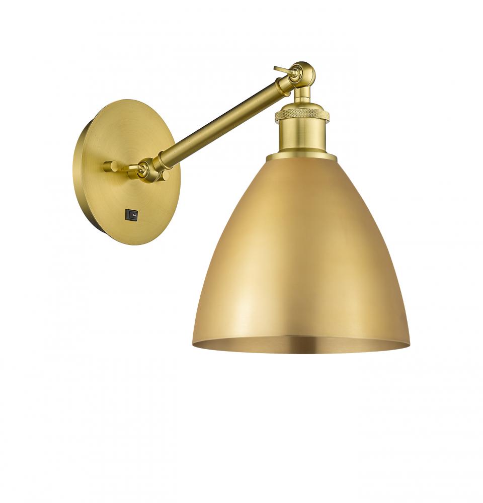 Bristol - 1 Light - 8 inch - Satin Gold - Sconce