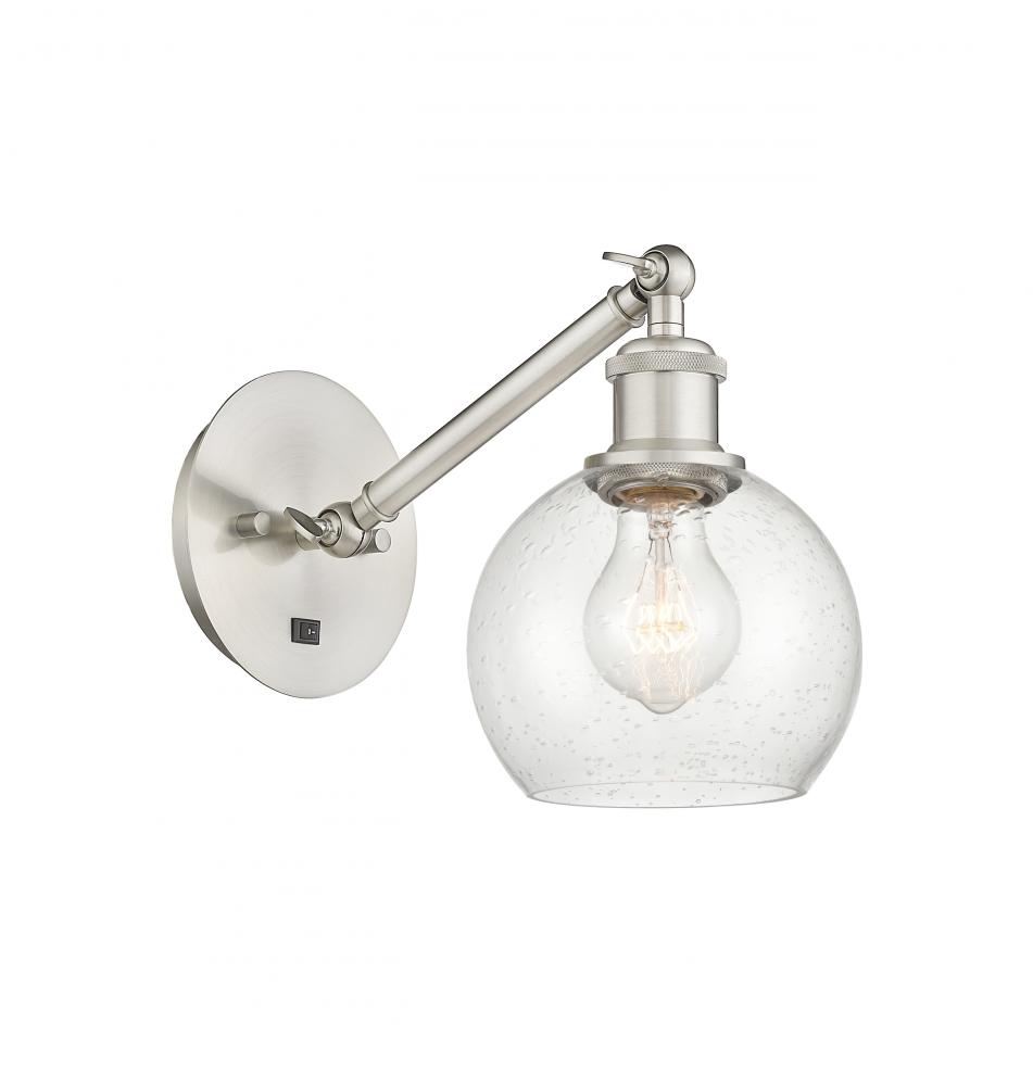 Athens - 1 Light - 6 inch - Brushed Satin Nickel - Sconce