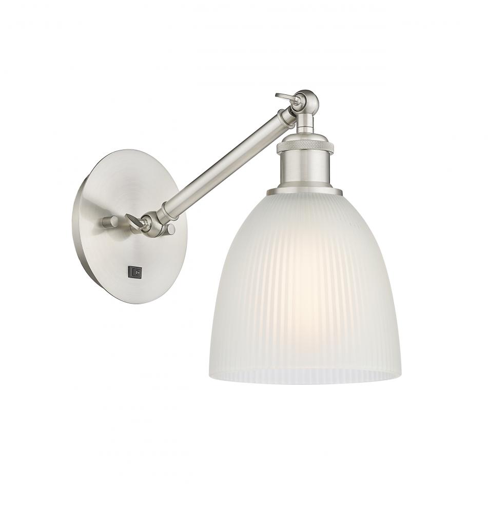 Castile - 1 Light - 6 inch - Brushed Satin Nickel - Sconce