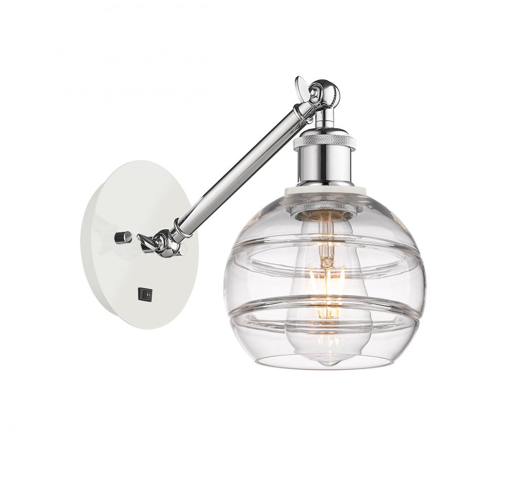 Rochester - 1 Light - 6 inch - White Polished Chrome - Sconce