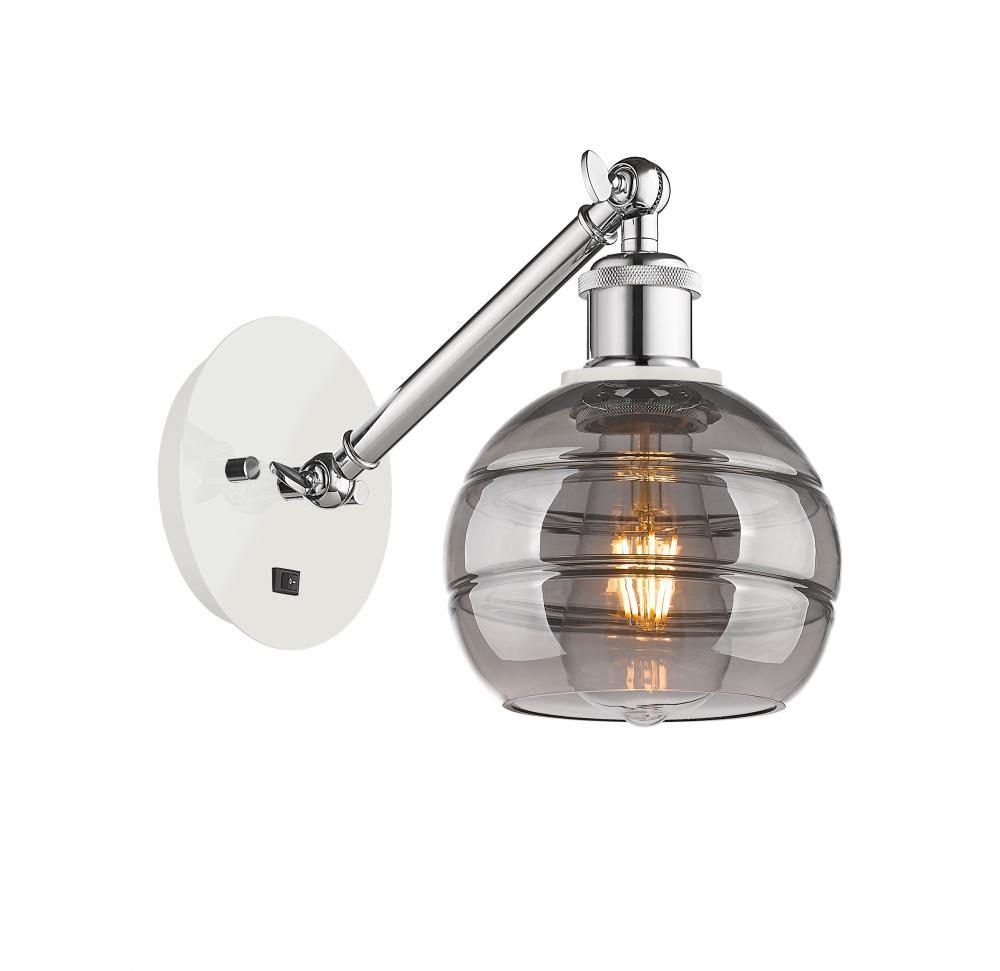 Rochester - 1 Light - 6 inch - White Polished Chrome - Sconce