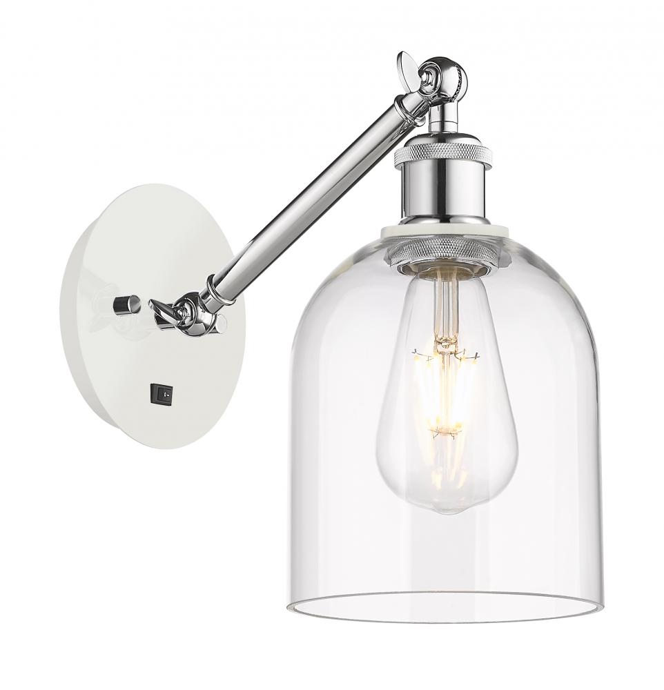 Bella - 1 Light - 6 inch - White Polished Chrome - Sconce