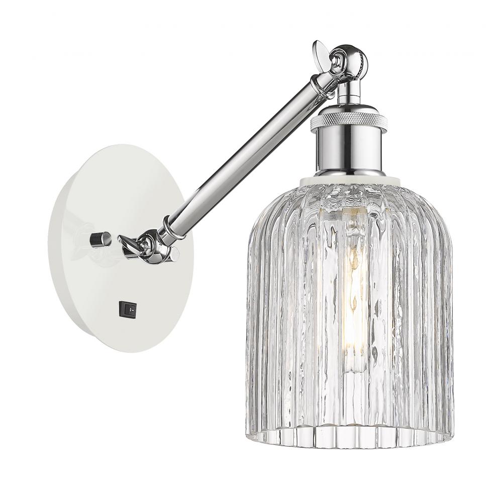 Bridal Veil - 1 Light - 5 inch - White Polished Chrome - Sconce