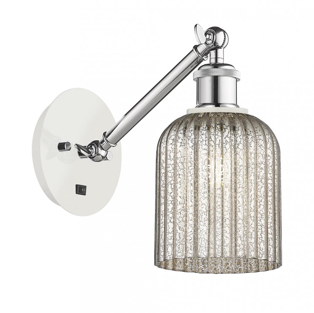 Bridal Veil - 1 Light - 5 inch - White Polished Chrome - Sconce