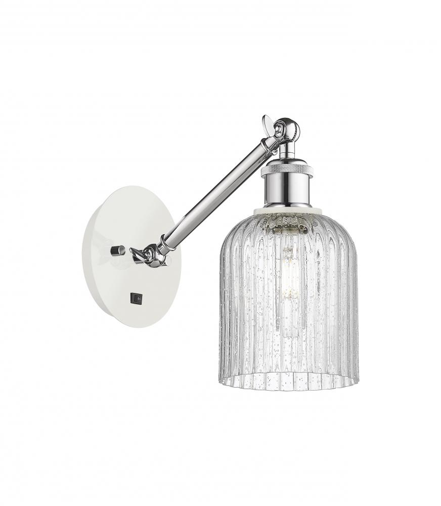 Bridal Veil - 1 Light - 5 inch - White Polished Chrome - Sconce