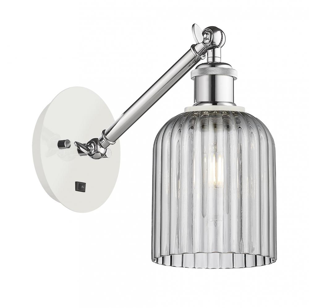 Bridal Veil - 1 Light - 5 inch - White Polished Chrome - Sconce