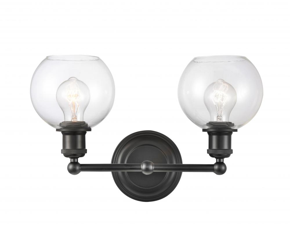 Concord - 2 Light - 16 inch - Matte Black - Bath Vanity Light