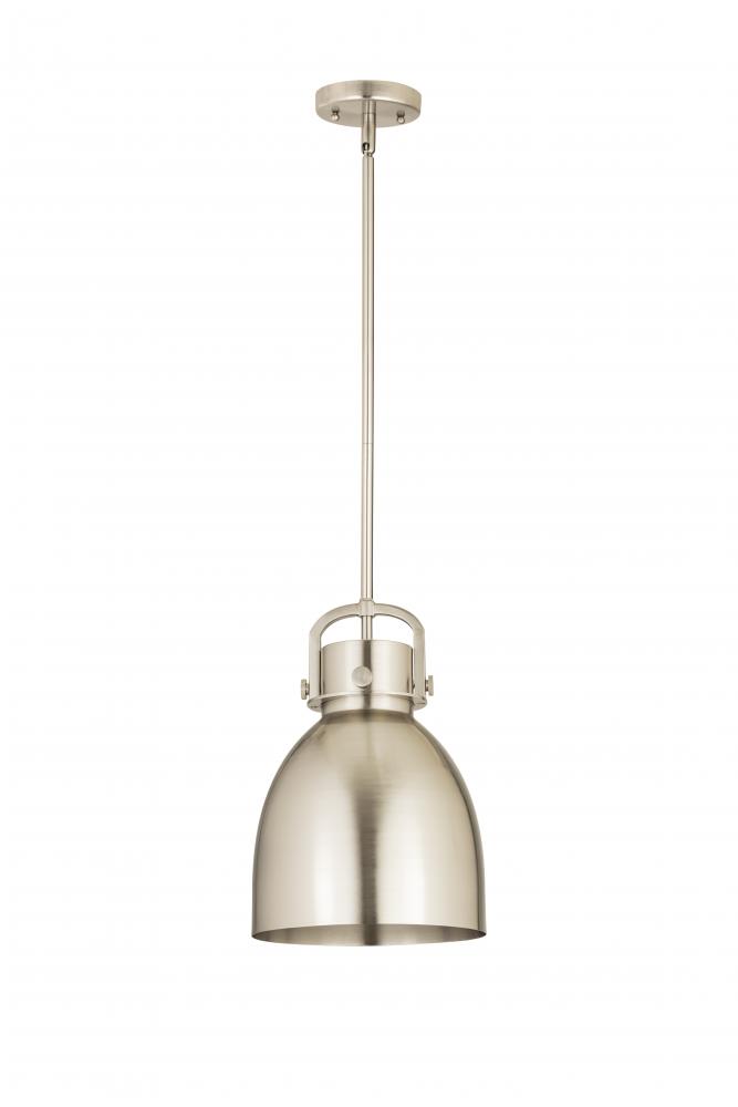 Newton Sphere - 1 Light - 10 inch - Satin Nickel - Mini Pendant