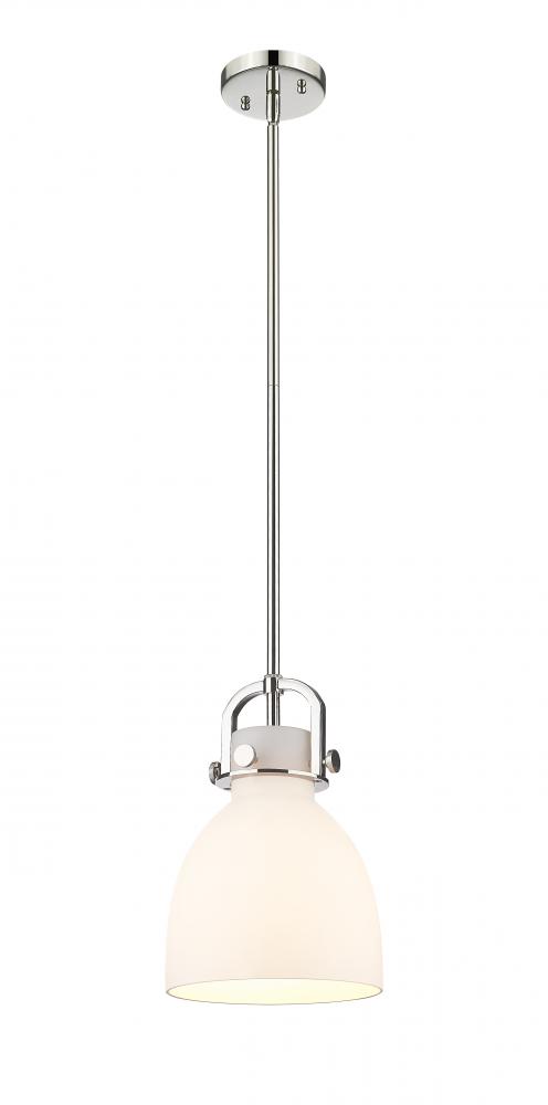 Newton Bell - 1 Light - 8 inch - Polished Nickel - Mini Pendant