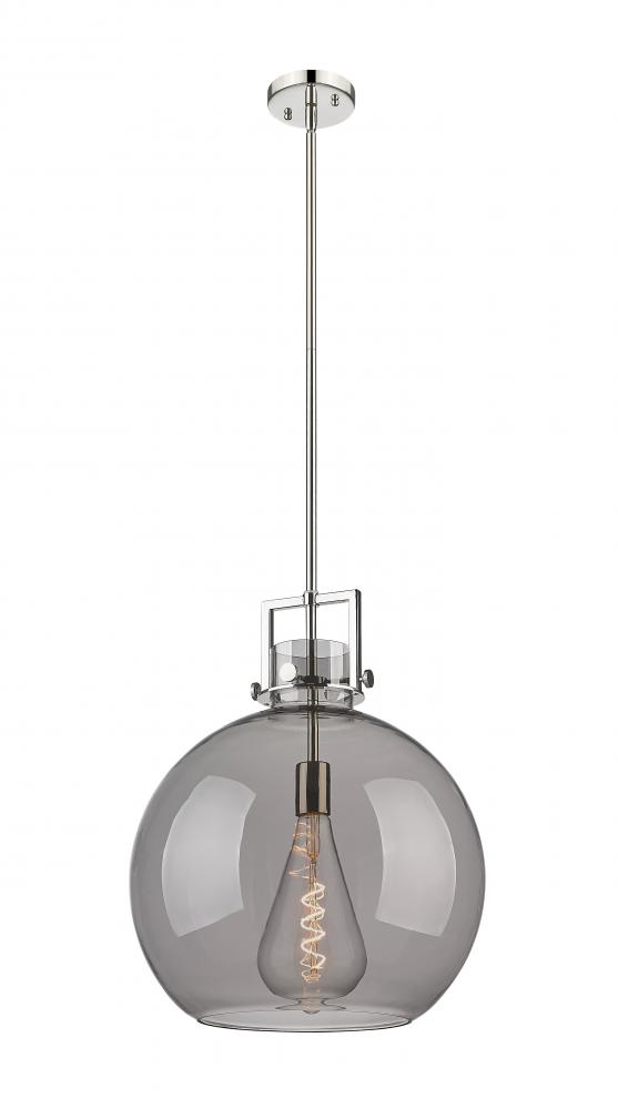 Newton Sphere - 1 Light - 16 inch - Polished Nickel - Pendant