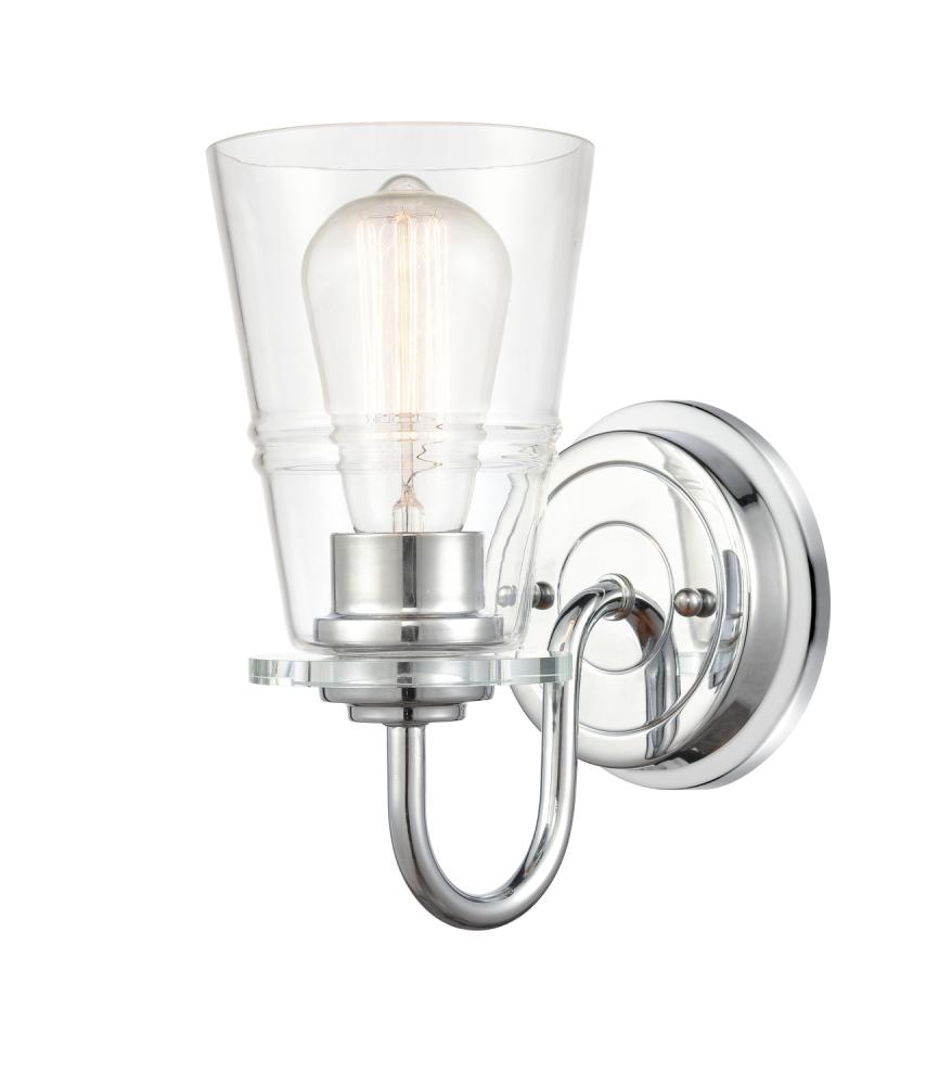 Scarlett - 1 Light - 5 inch - Polished Chrome - Bath Vanity Light