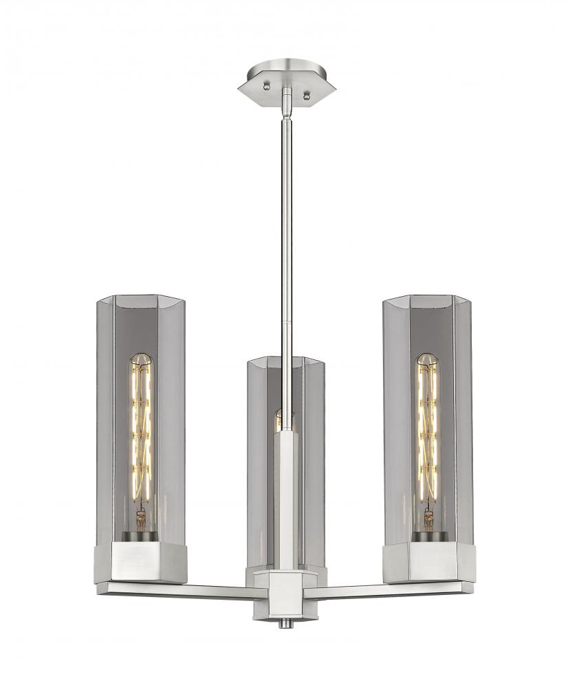 Claverack - 3 Light - 22 inch - Satin Nickel - Pendant