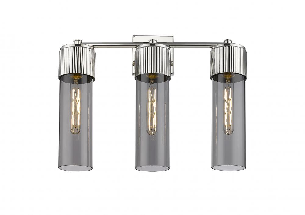 Bolivar - 3 Light - 21 inch - Polished Nickel - Bath Vanity Light