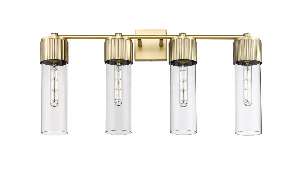 Bolivar - 4 Light - 31 inch - Brushed Brass - Bath Vanity Light