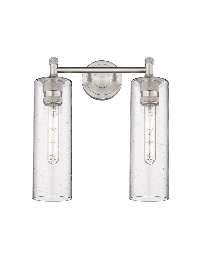 Crown Point - 2 Light - 14 inch - Satin Nickel - Bath Vanity Light