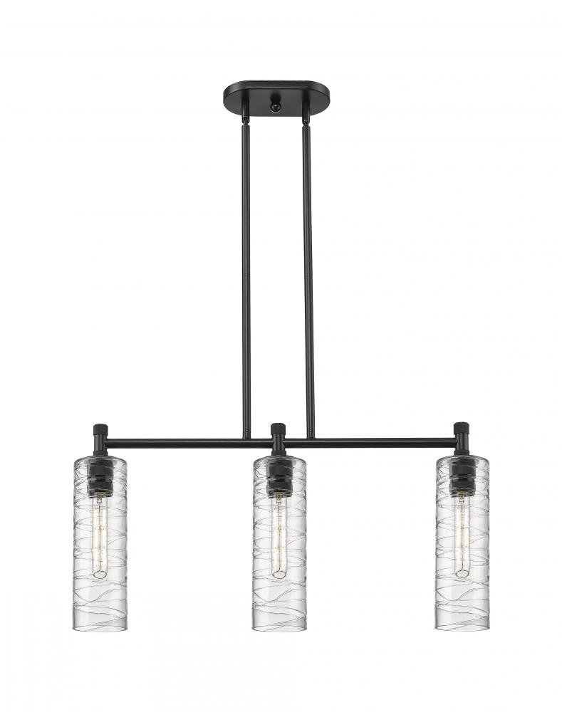 Crown Point - 3 Light - 31 inch - Matte Black - Island Light