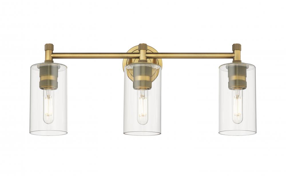 Crown Point - 3 Light - 24 inch - Brushed Brass - Bath Vanity Light