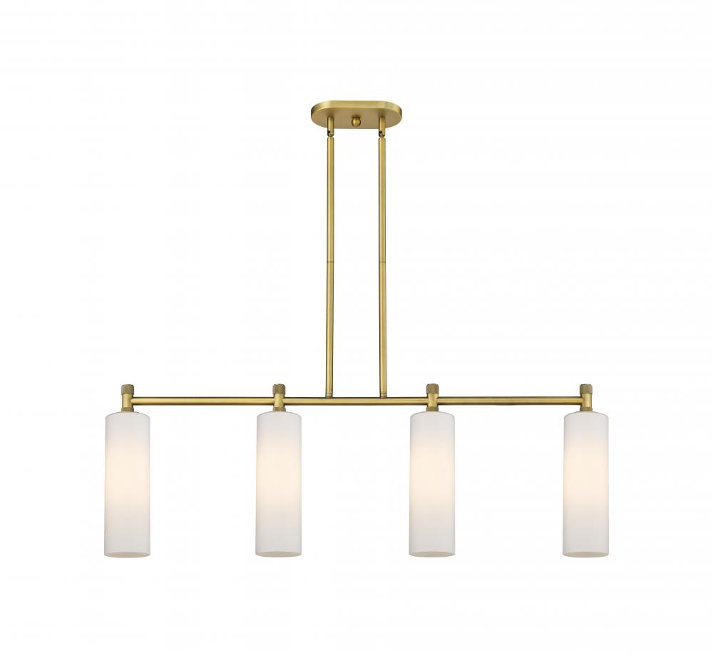 Crown Point - 4 Light - 44 inch - Brushed Brass - Island Light