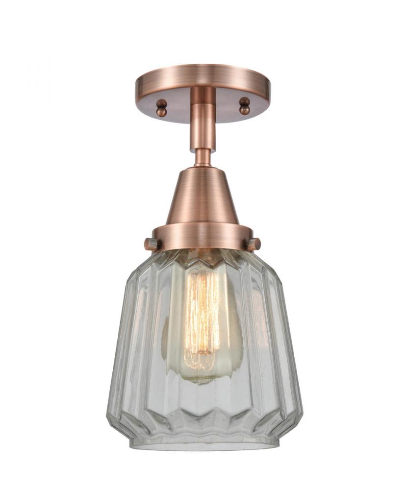 Chatham - 1 Light - 7 inch - Antique Copper - Flush Mount